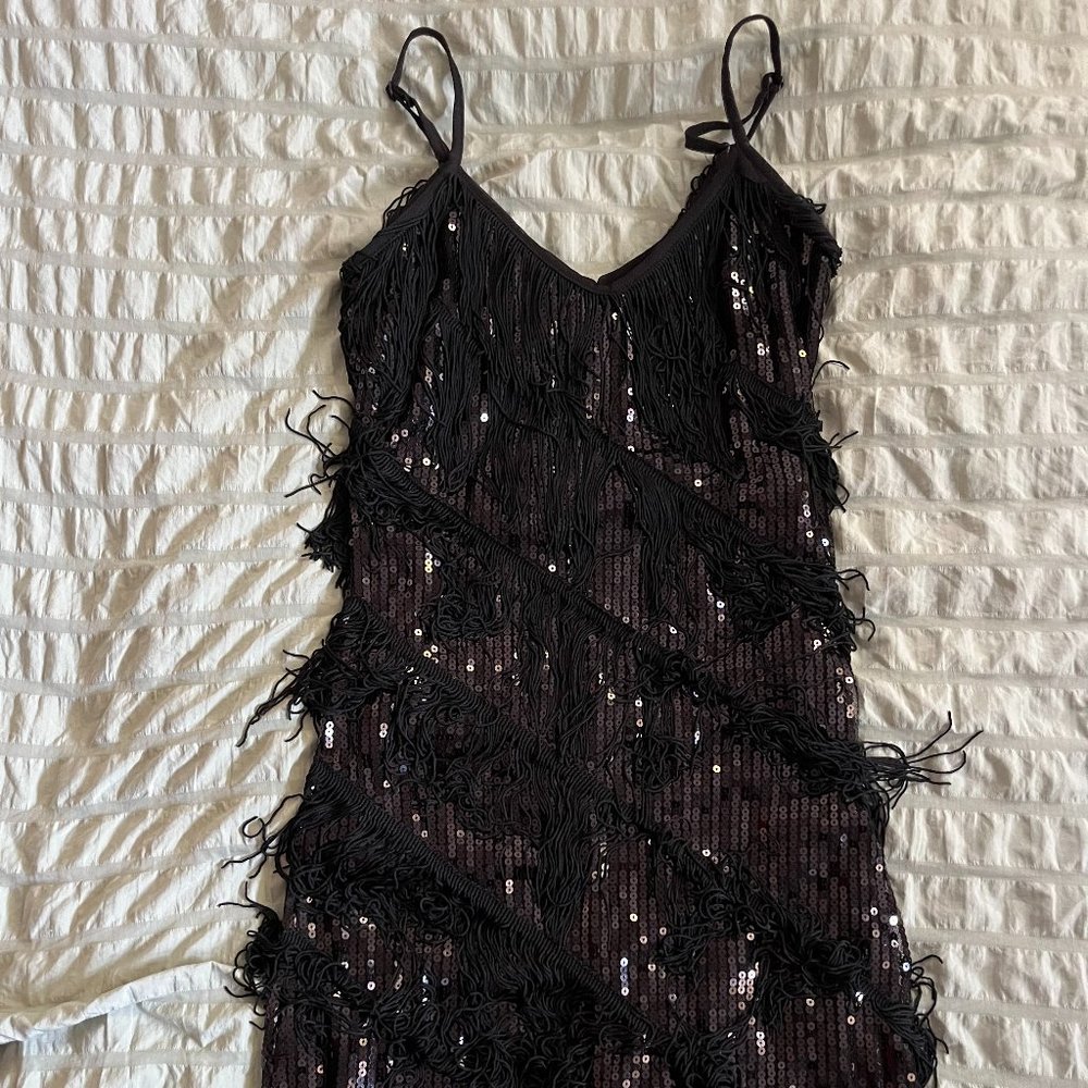 Black Flapper Dress & Shoes